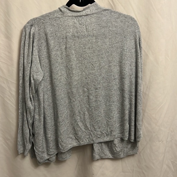 Ellie open gray cardigan with pockets - Picture 2 of 7